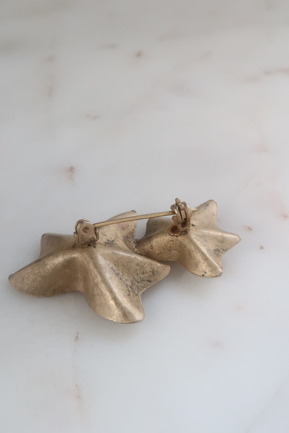 Vintage Gold Starfish Brooch - image 5