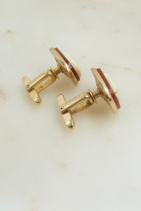 Vintage Hickok USA Roman Soldier Cuff Links - Gif… - image 7