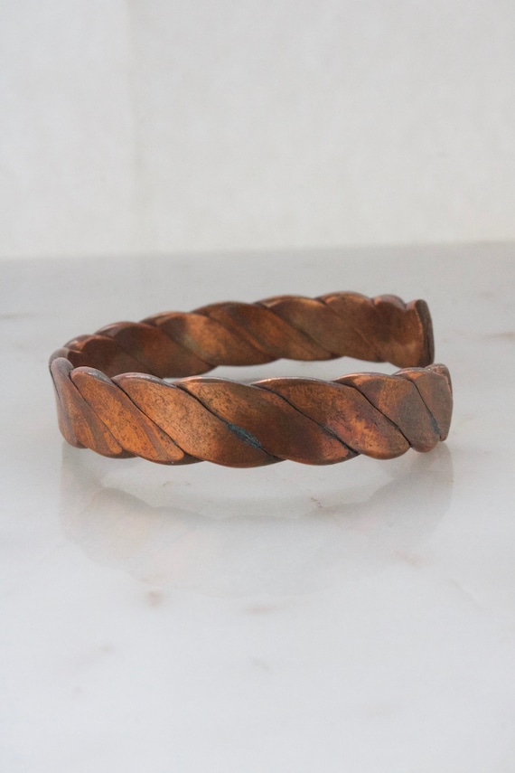 Vintage Copper Cuff Bracelet - image 7