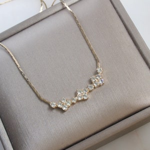 Vintage Rhinestone Geometric Necklace image 2