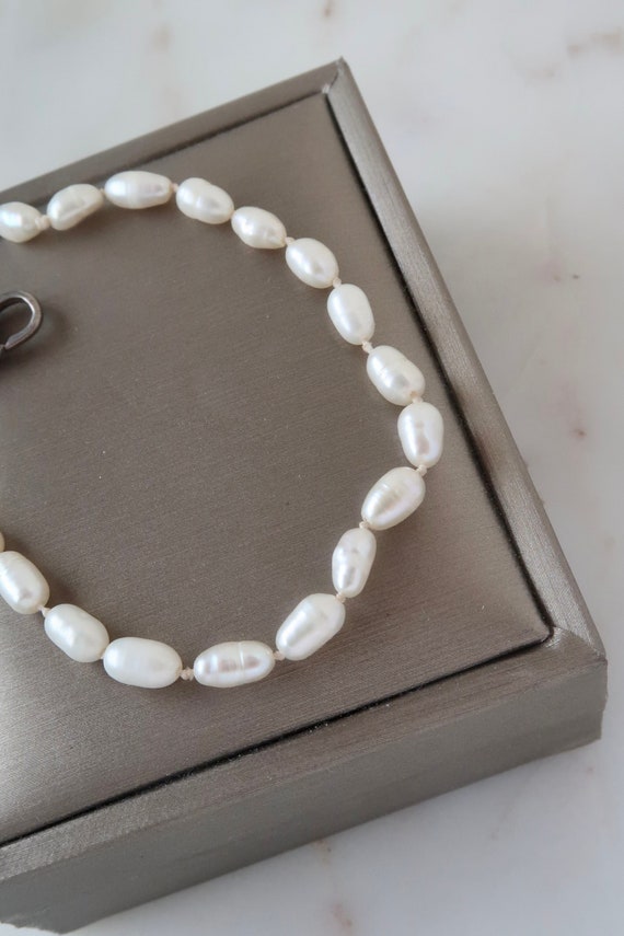 Vintage Genuine Natural Freshwater Pearl Beaded Br