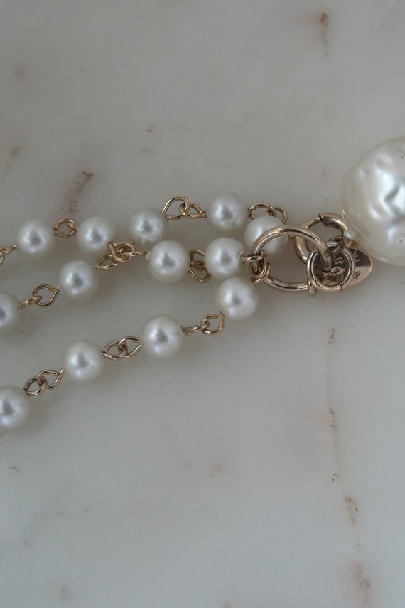 Vintage Park Lane Pearl Multi Strand Bracelet Pea… - image 7