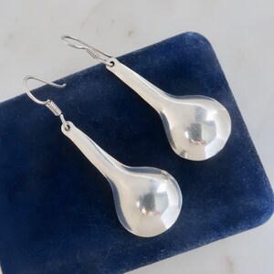 Vintage Sterling Silver Mexico Teardrop Earrings
