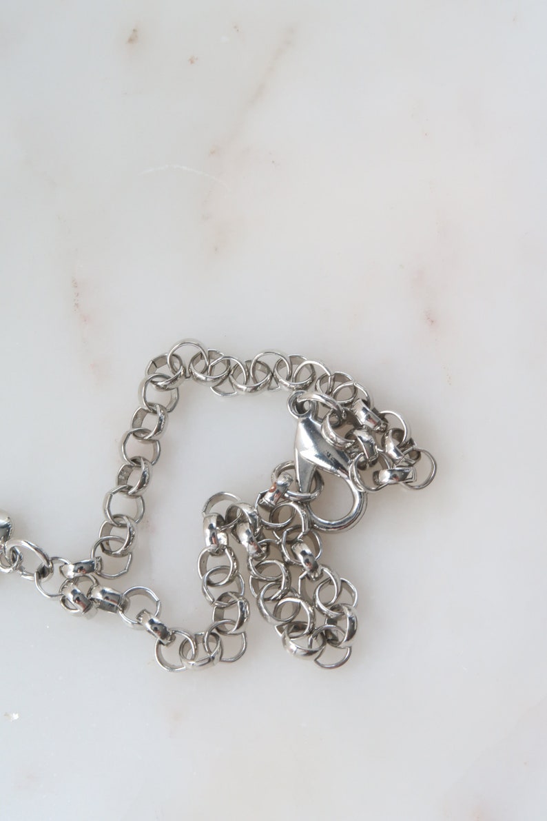 Silver Heart Chain Anklet