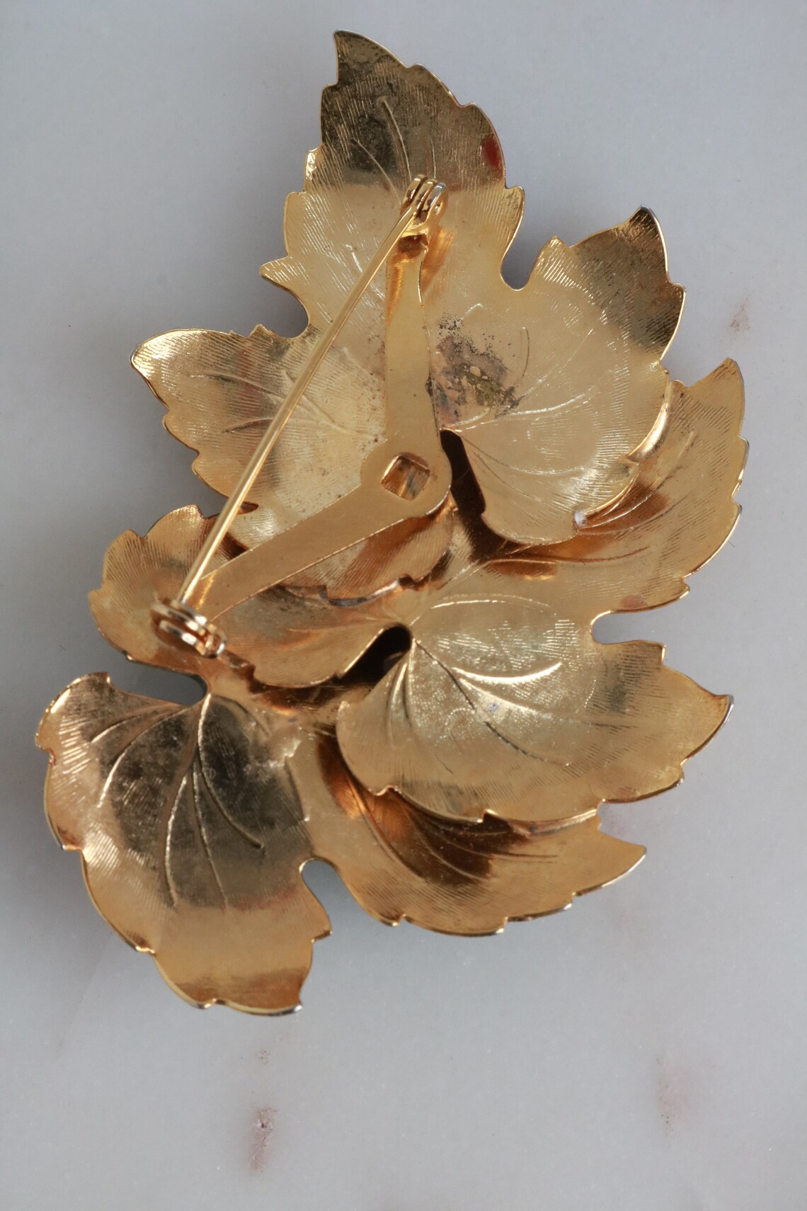 Vintage Triple Maple Leaf Brooch | Etsy