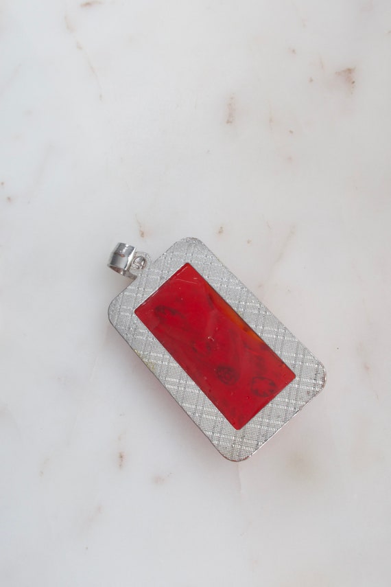 Large Murano Millefiori Art Glass Rectangle Pendant … Gem