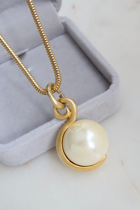Vintage Napier Pearl Gold Necklace