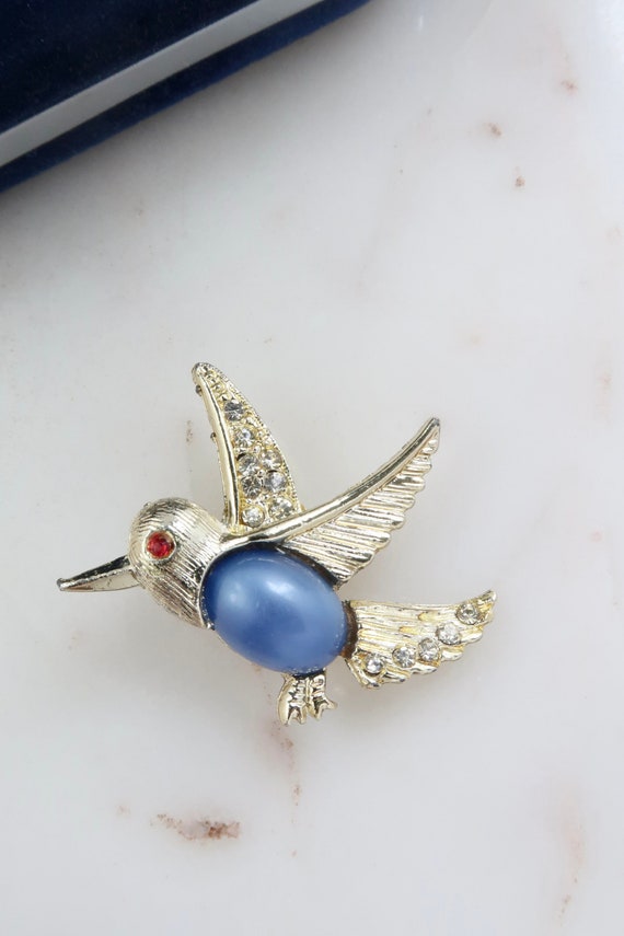 Accessori per spille Vintage da donna spilla per colibrì spilla con strass  di cristallo gioielli per