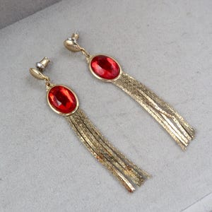 Vintage Gold Tassel Earrings