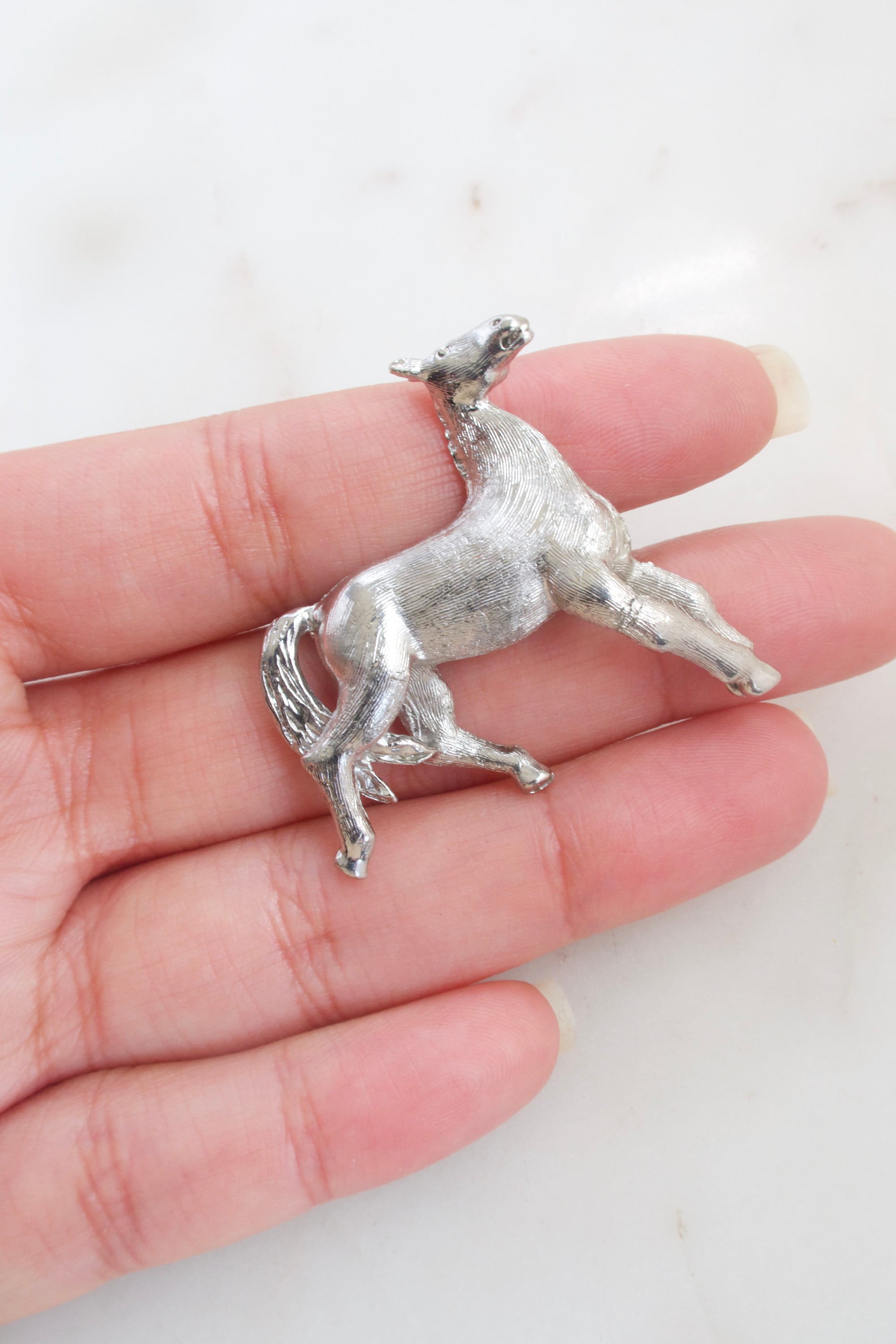 ヴィンテージ シルバー 馬ブローチ ヴィンテージ ジュエリー 動物