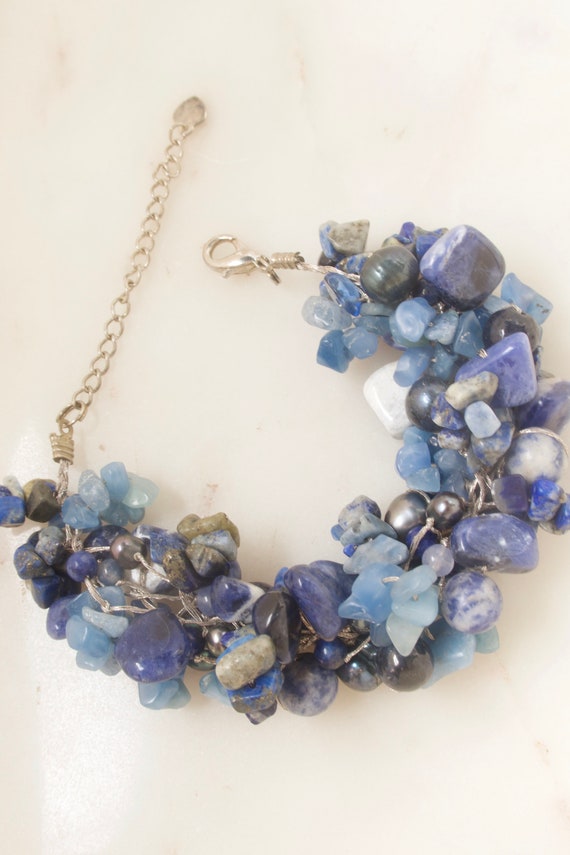 Sodalite Gemstones Bead Bracelet - image 3