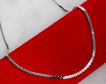 ヴィンテージ モネ シルバー チェーン ネックレス - 30 インチ