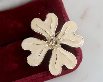 Vintage Dogwood Flower Brooch