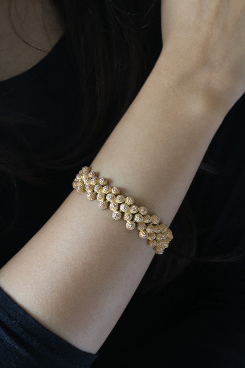 Vintage Korea Gold Bracelet Etsy