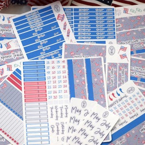 TBM BEP Workbook Sticker Kit, Rot, Weiß und Blau
