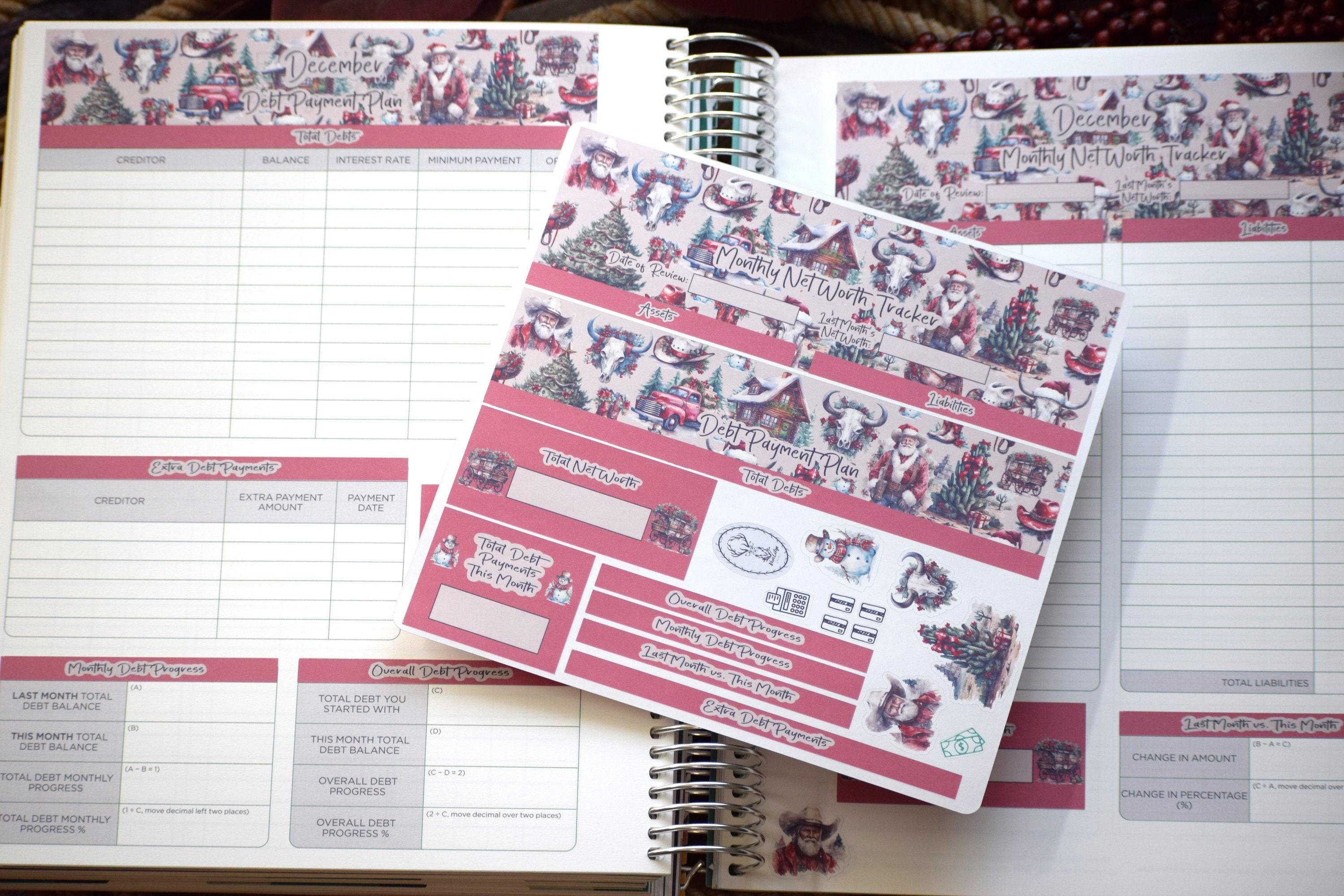 TBM BBP Workbook Sticker Kit, Western Christmas - Etsy