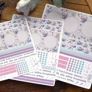 Plum Paper Monthly Dashboard Planner Stickers #3, Easter