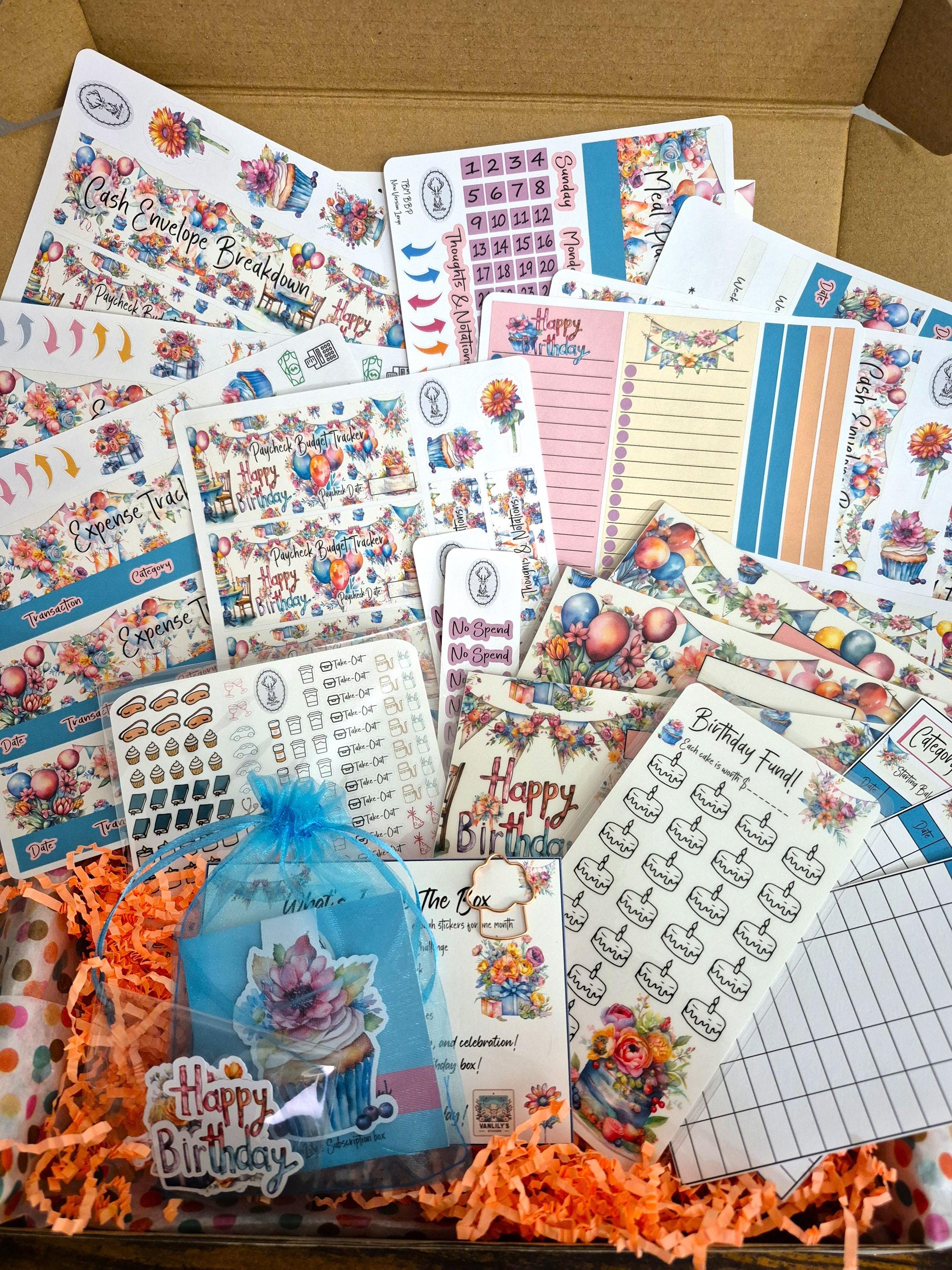 TBM BBP Workbook Sticker Kit, Birthday Theme Box! - Etsy