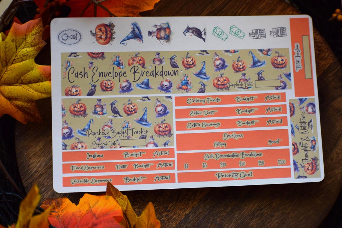 TBM BBP Workbook Sticker Kit, Halloween - Etsy