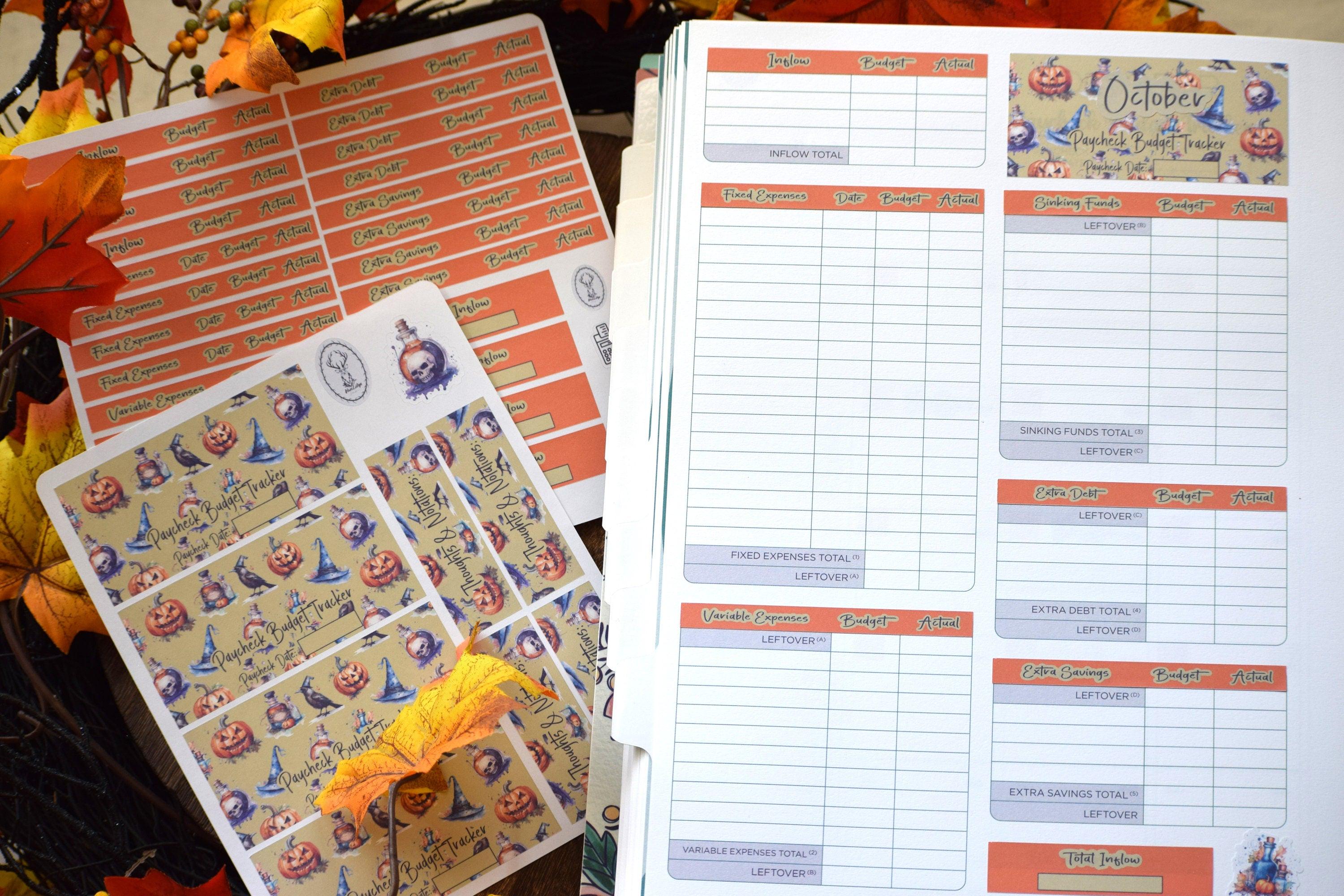 TBM BBP Workbook Sticker Kit, Halloween - Etsy