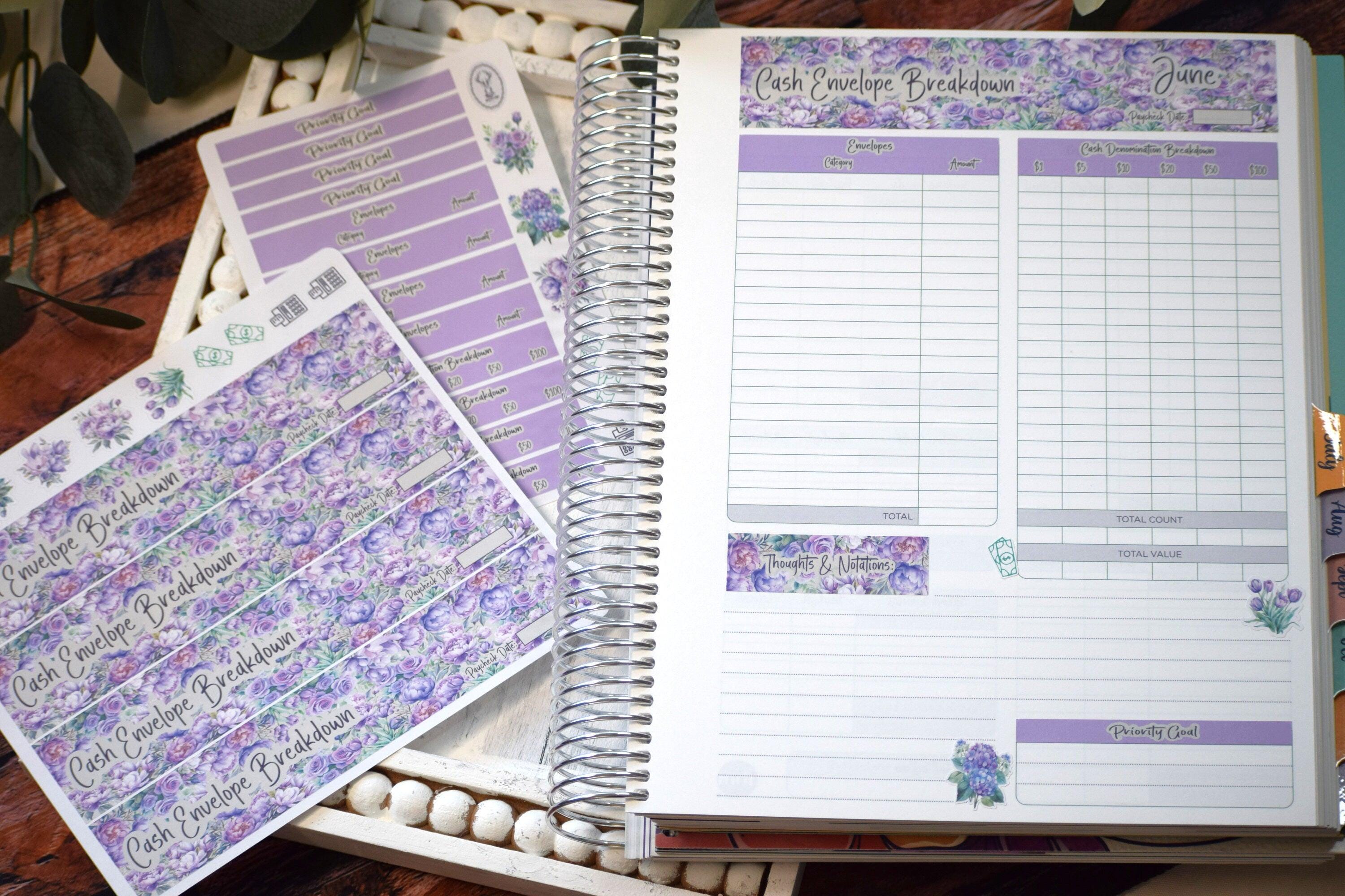 TBM BBP Workbook Sticker Kit, Purple Blooms - Etsy