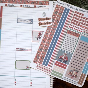 Plum Paper 8.5x11 ME, Weekly Planner Sticker Kit #16, Western Santa - Etsy