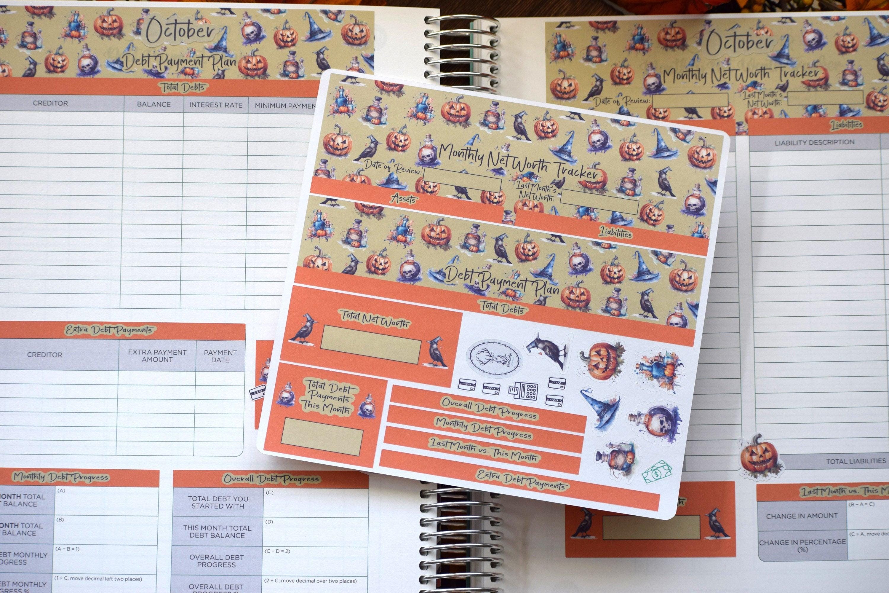TBM BBP Workbook Sticker Kit, Halloween - Etsy