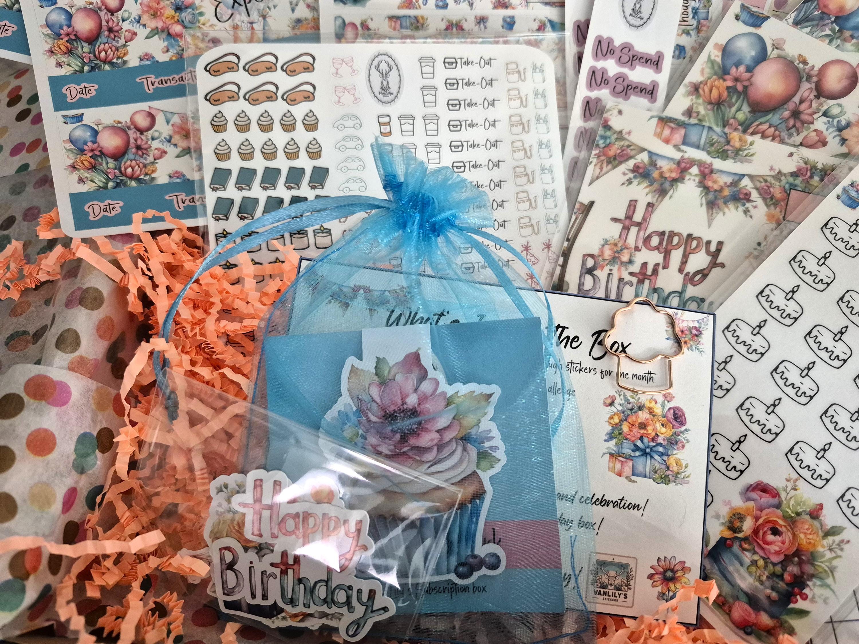 TBM BBP Workbook Sticker Kit, Birthday Theme Box! - Etsy