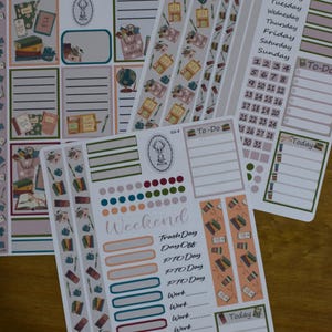 Erin Condren 7x9/ TBM Weekly Planner Sticker Kit #7 Back To School College