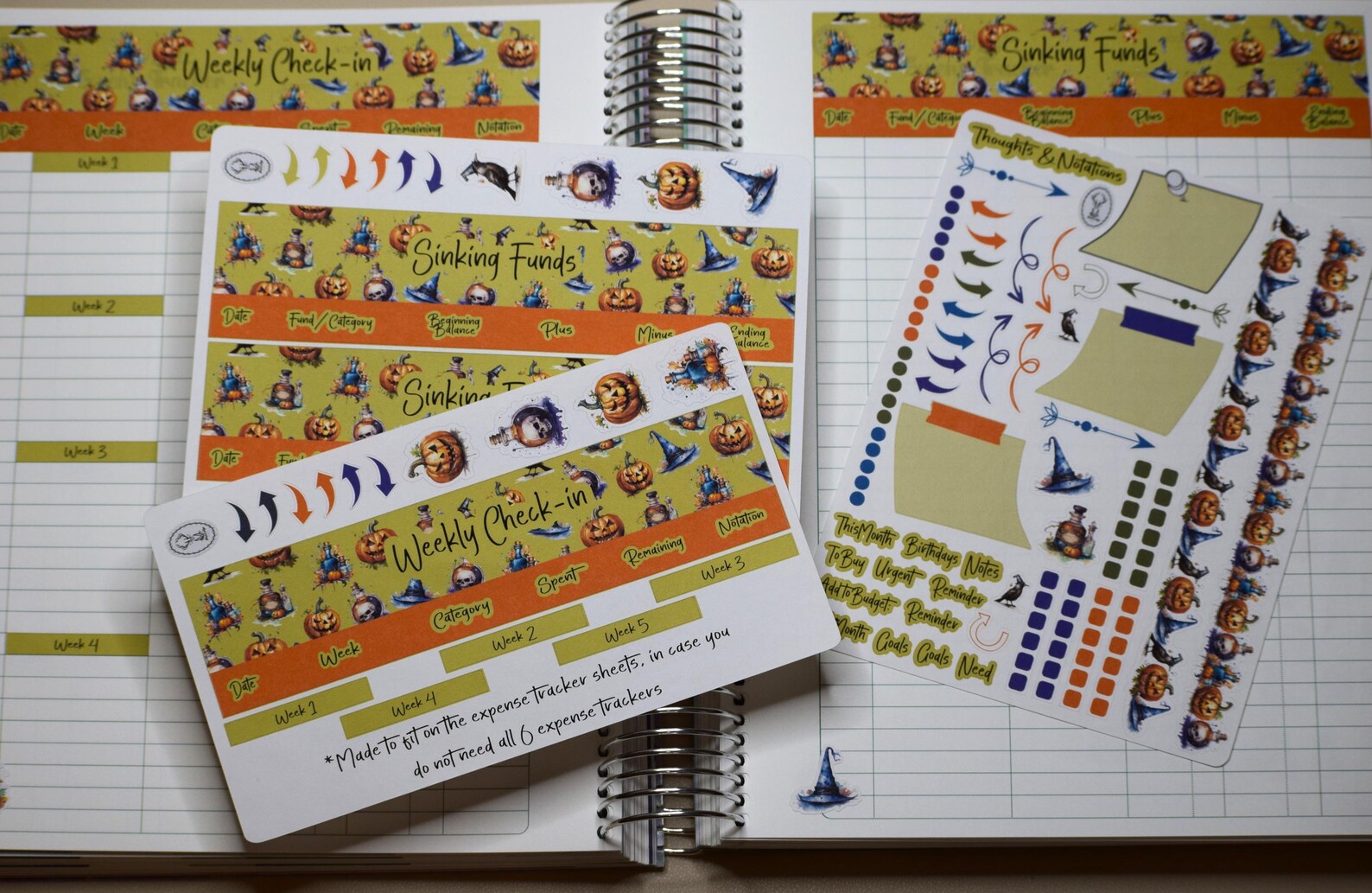 TBM BBP Workbook Sticker Kit, Halloween - Etsy