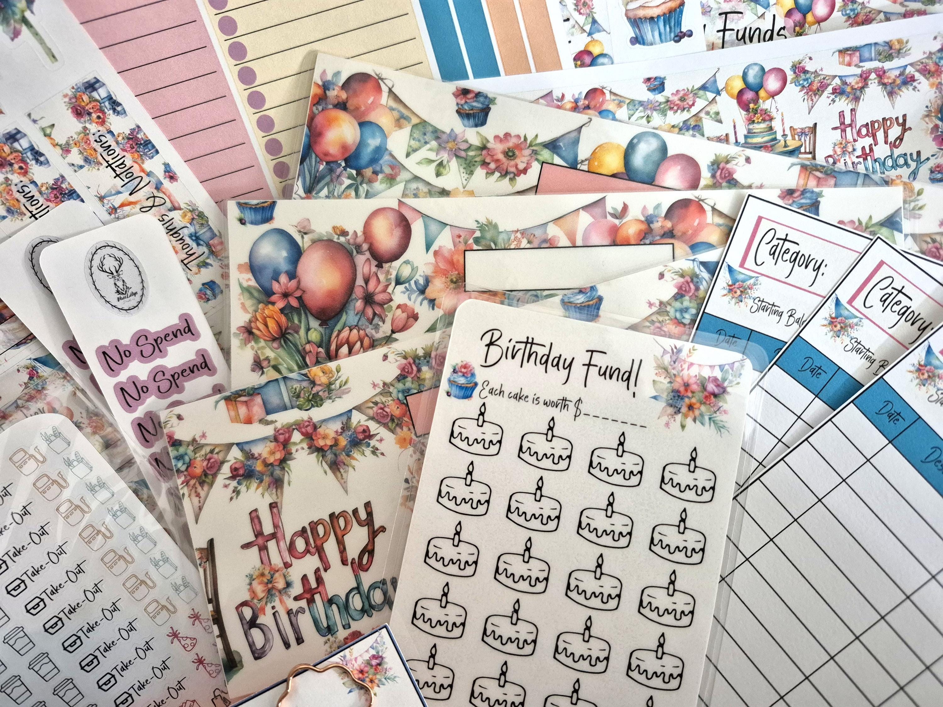 TBM BBP Workbook Sticker Kit, Birthday Theme Box! - Etsy