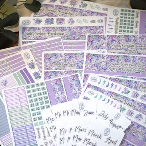TBM BEP Workbook Sticker Kit, Lila Blüten