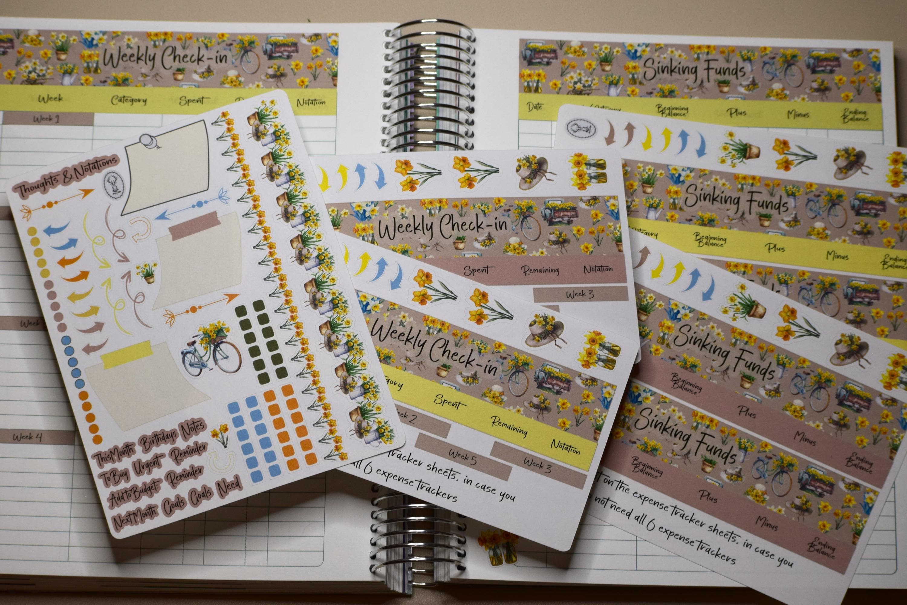 TBM BBP Workbook Sticker Kit, Daffodil Delight #20 - Etsy