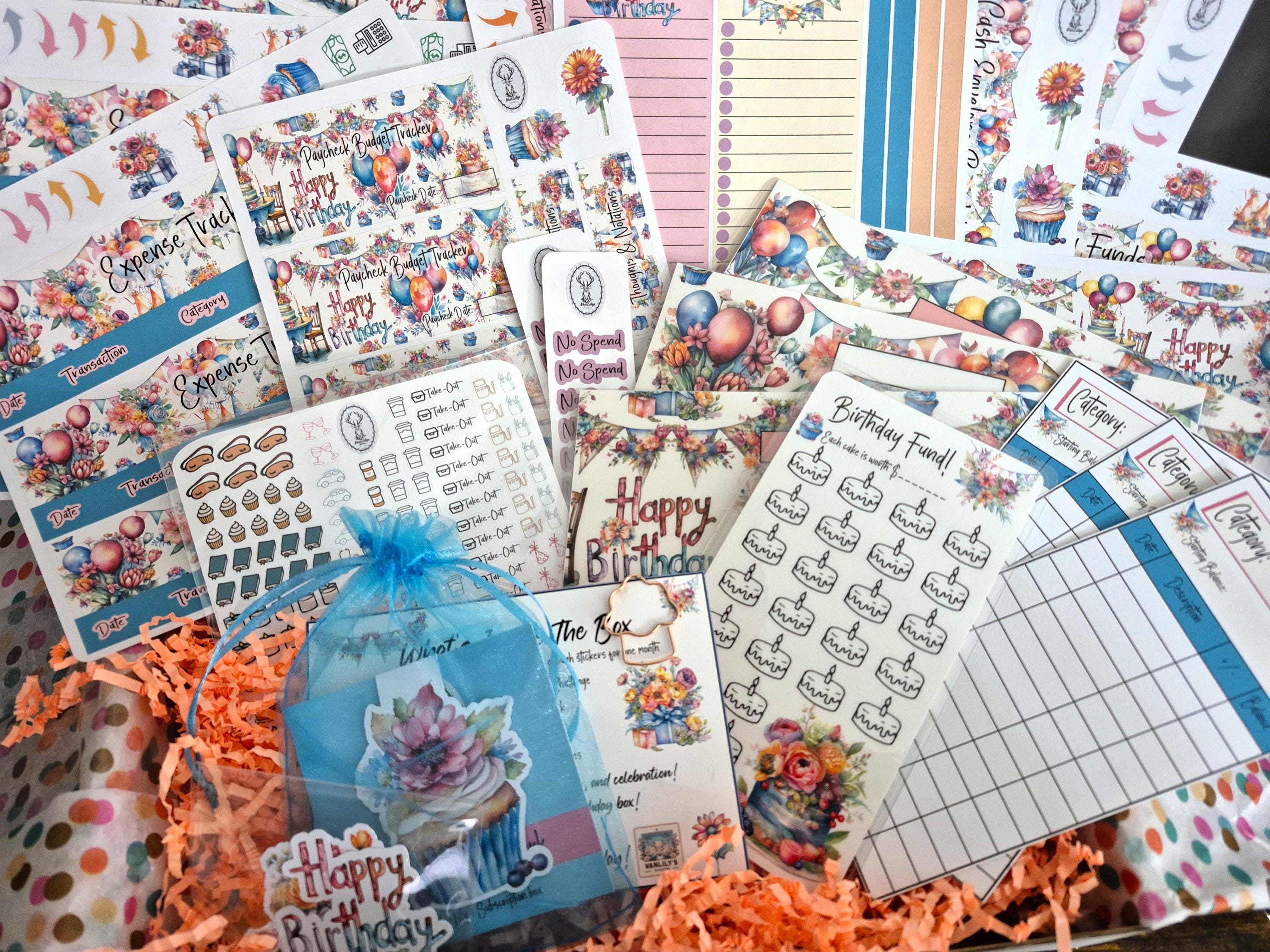 TBM BBP Workbook Sticker Kit, Birthday Theme Box! - Etsy