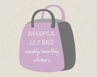 Torby z naklejkami Whoops, torby z naklejkami Mystery Grab, torby Whoops-A-Lily