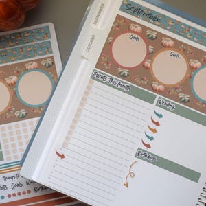 Plum Paper 7x9 Monthly Dashboard Planner Stickers, #14 Autumn Blue ...