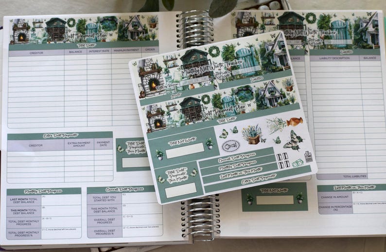 TBM BBP Workbook Sticker Kit, Cottage Getaway - Etsy