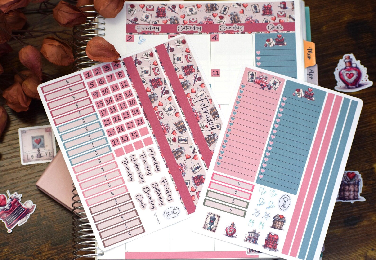 TBM BBP Workbook Sticker Kit, Traveling Love Letter #19 - Etsy