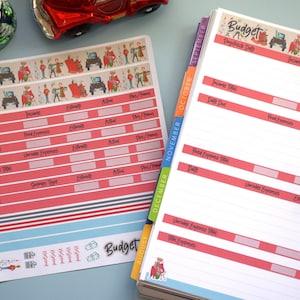 Haushalt Sticker Kit, Retro Weihnachten