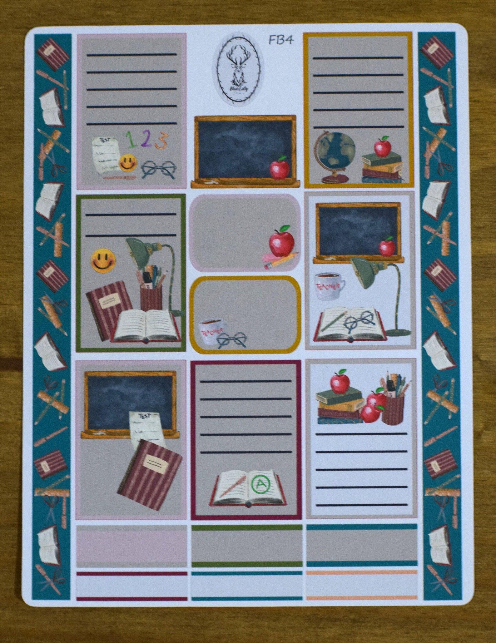 Erin Condren 7x9/tbm Weekly Planner Sticker Kit #6, Back to School ...