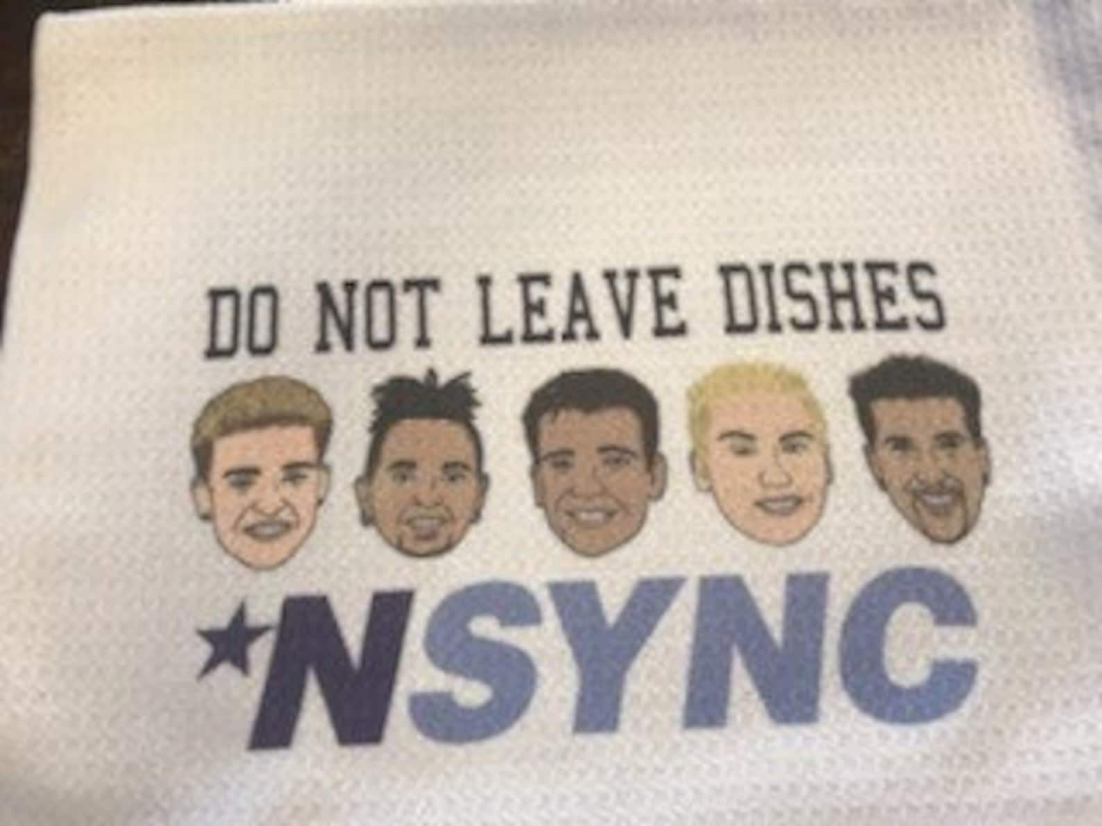NSYNC Kitchen Towels Justin Timberlake Towels Etsy