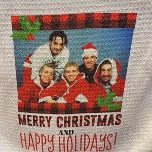 NSYNC merry Christmas and happy holidays towel