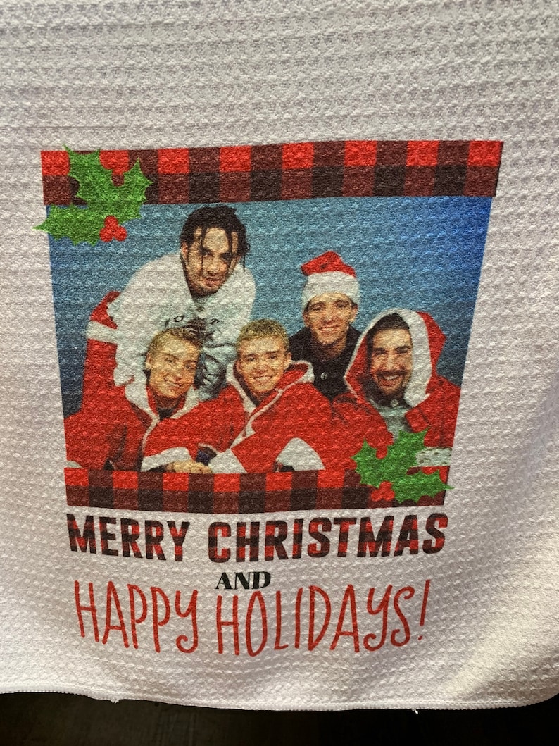 NSYNC Merry Christmas and Happy Holidays Towel Etsy