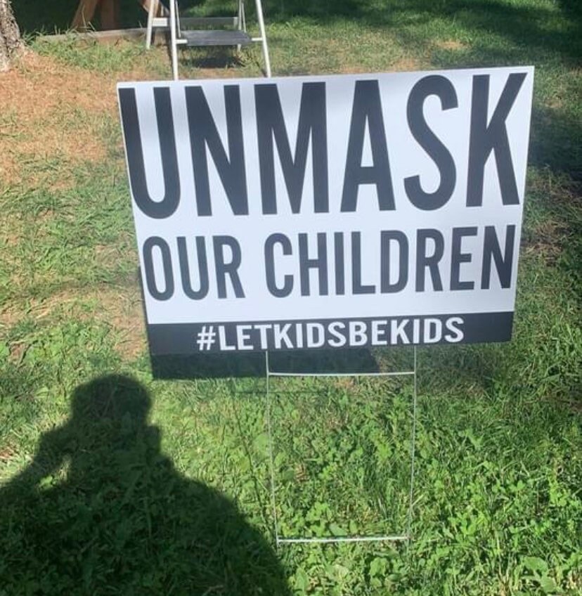 Unmask Our Children Yard Signs - pack of 10 signs
