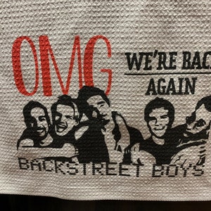 Backstreet Boys Kitchen Dish Towel
