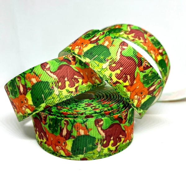 Land Before Time Group Cartoon Grosgrain Ribbon 1 Yard 25mm