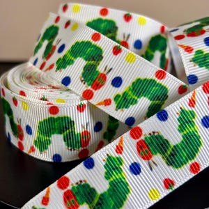 Cinta de grosgrain de La Oruga Hambrienta – 22 mm de ancho – Se vende cortada a medida