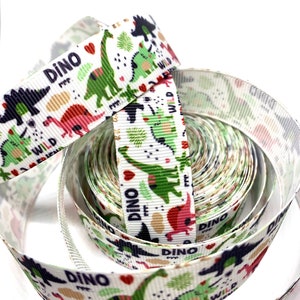 Dinosaur Grosgrain Ribbon 1 Yard