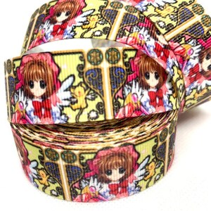 Anime Girl Grosgrain Ribbon 1 Yard 22mm