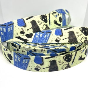 Doctor Who Show Grosgrain Ribbon 1 Yard 22mm